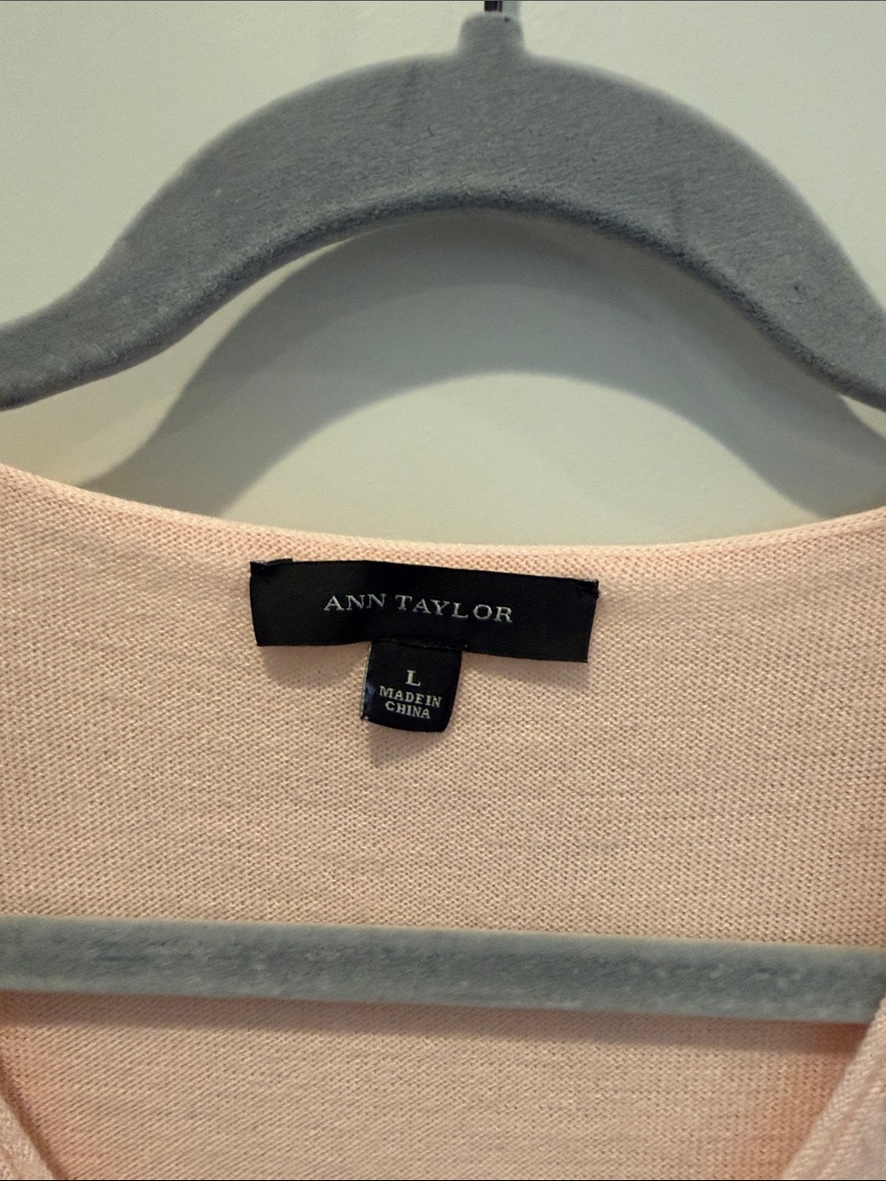 Ann Taylor Blush Pink Knit Pullover